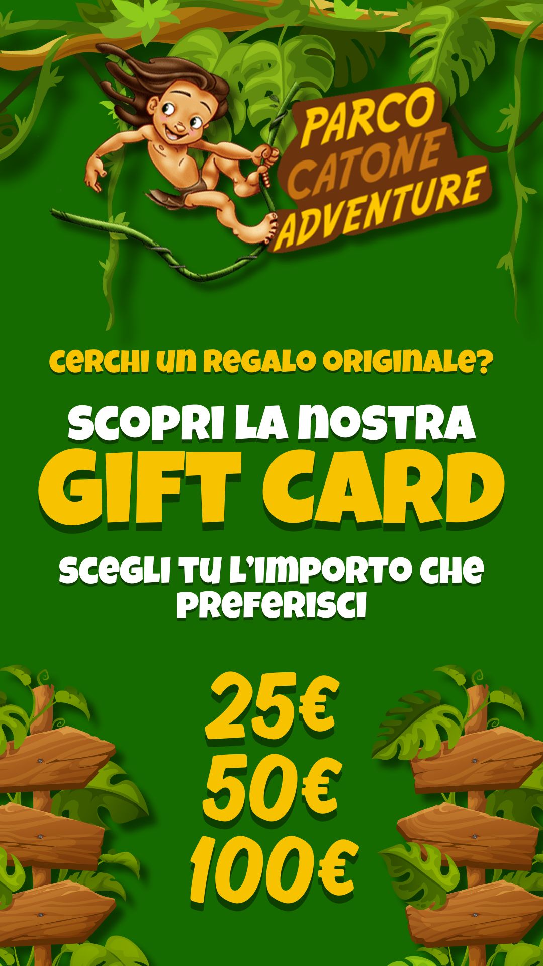 idea regalo compleanno parco catone adventure roma monte porzio