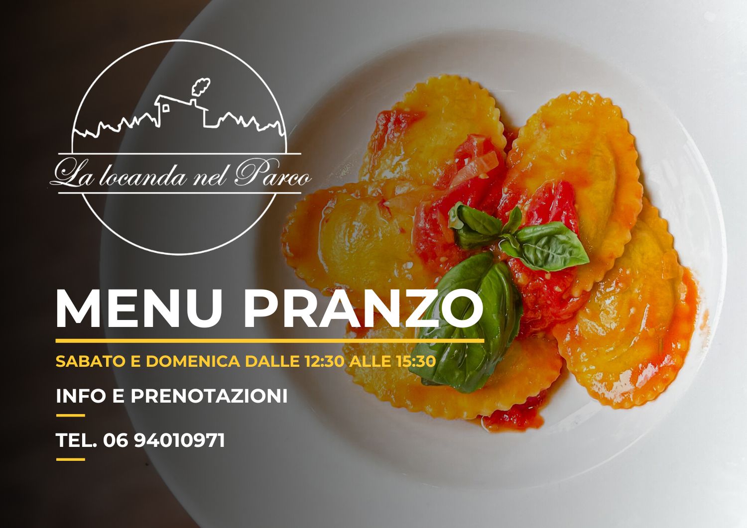 menu pranzo pizza ristorante locanda nel parco monte porzio